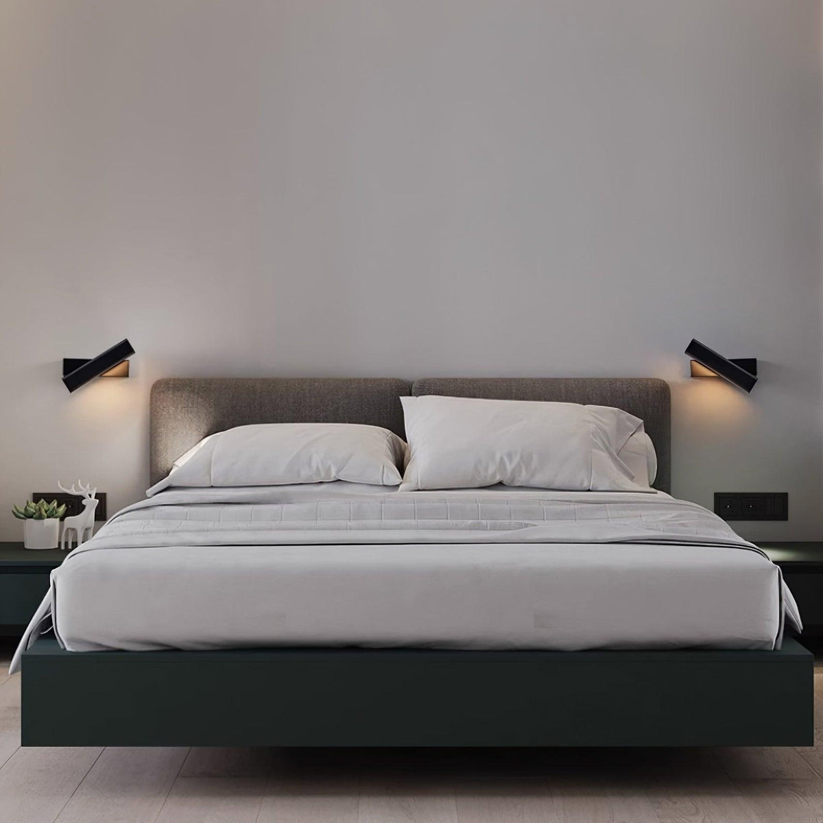 Aplique de pared regulable de aluminio para dormitorio y sala de estar