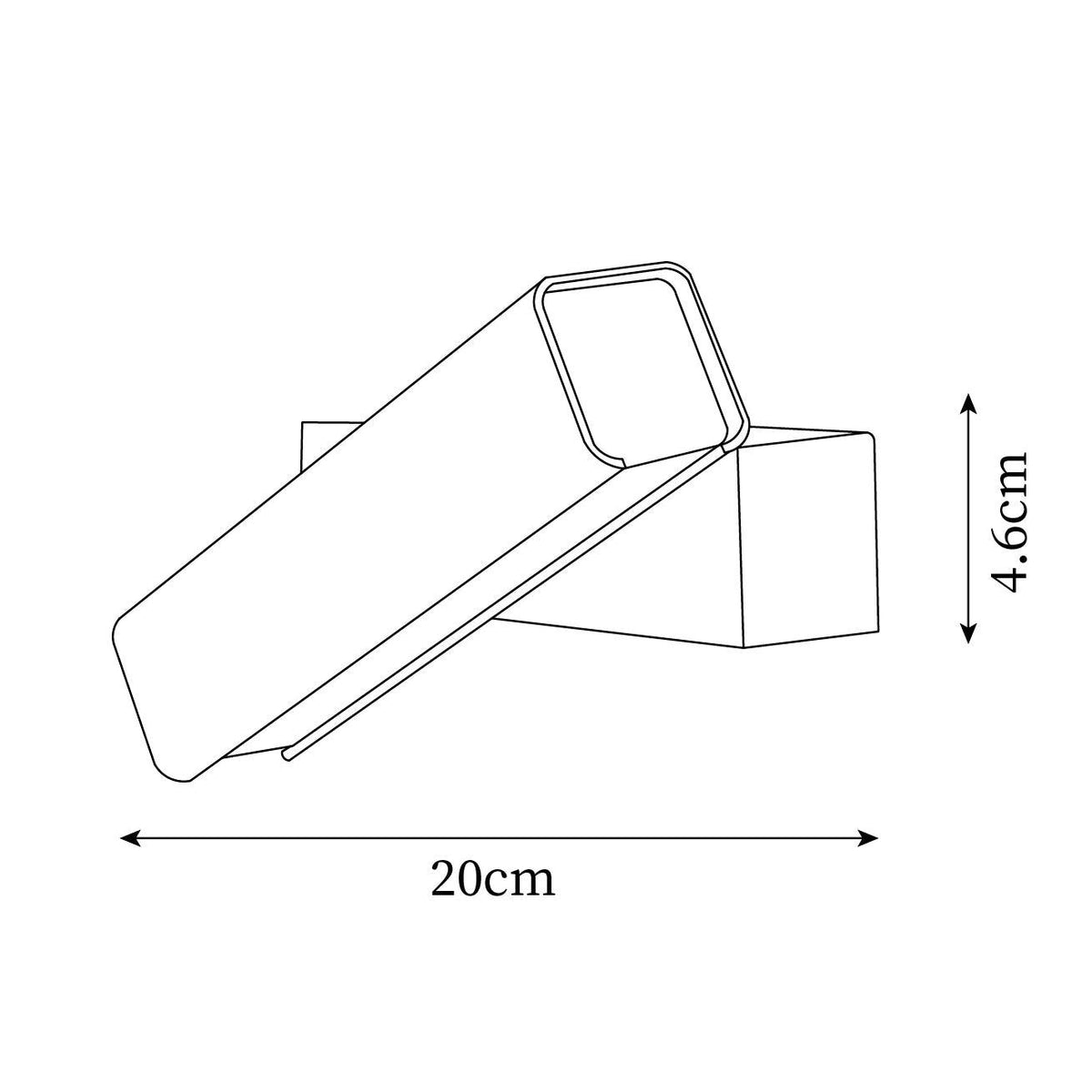 Aplique de pared regulable de aluminio para dormitorio y sala de estar