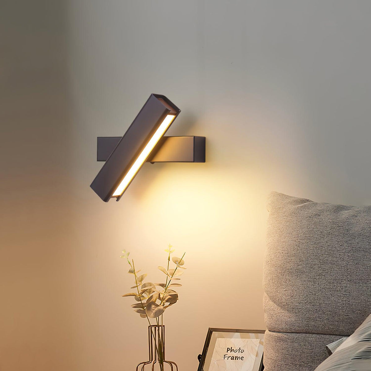 Aplique de pared regulable de aluminio para dormitorio y sala de estar