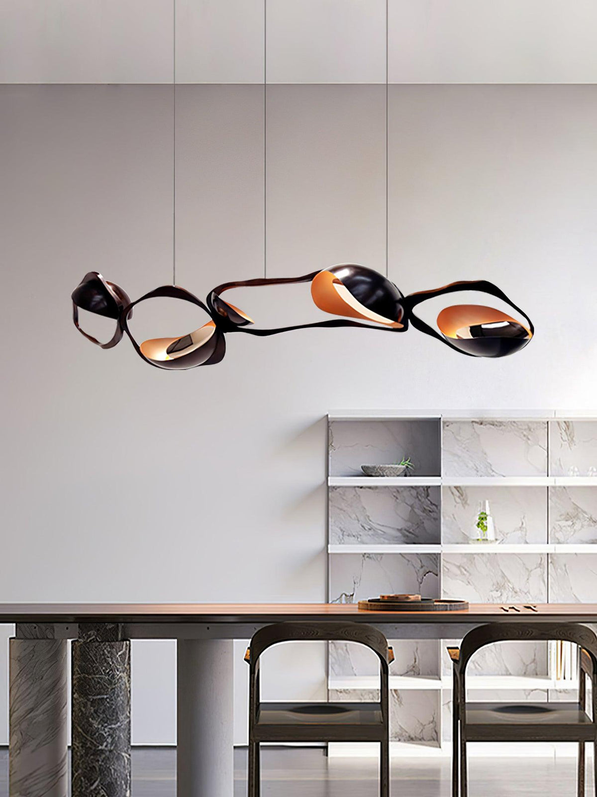 Virauine lámpara colgante LED artística para sala de estar