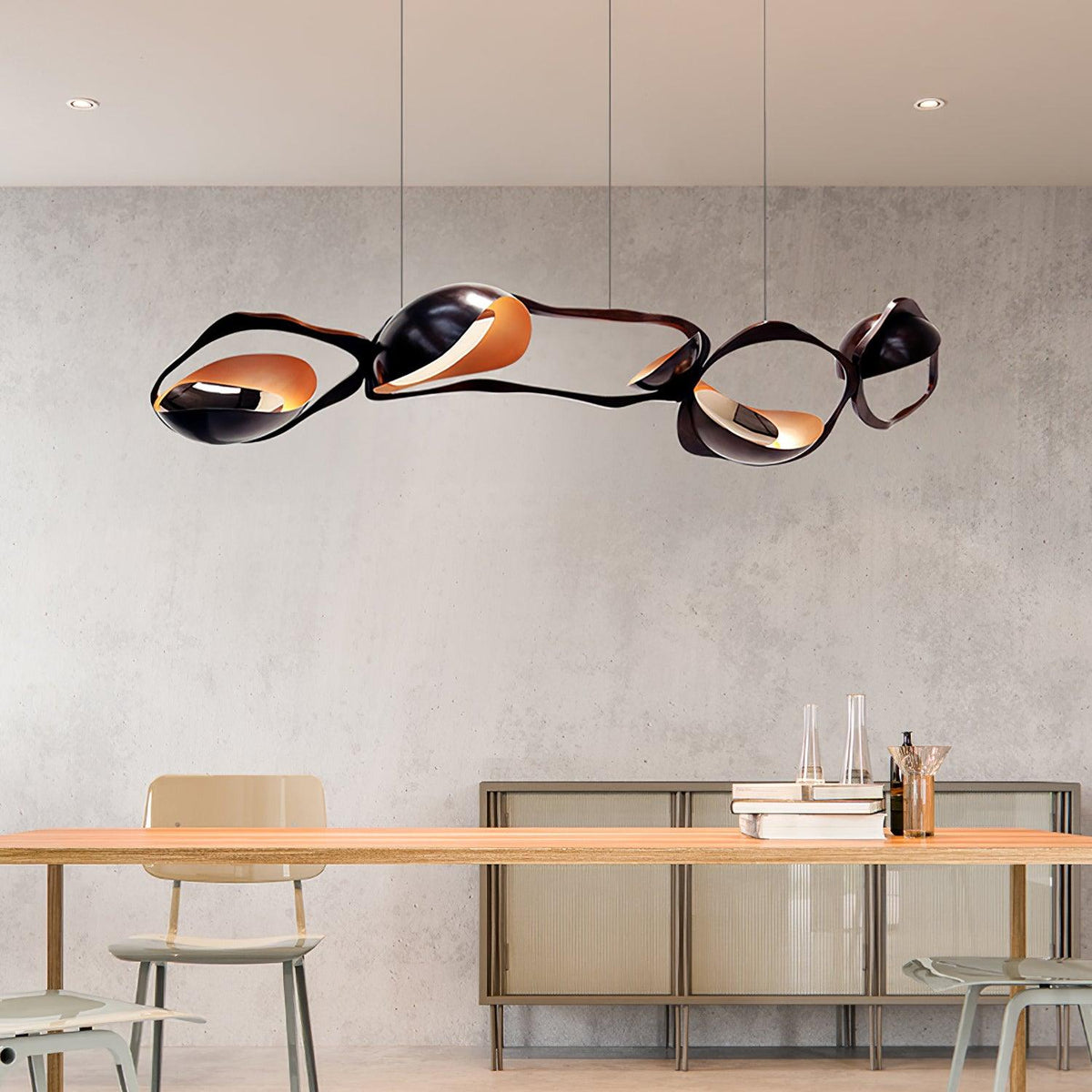 Virauine lámpara colgante LED artística para sala de estar