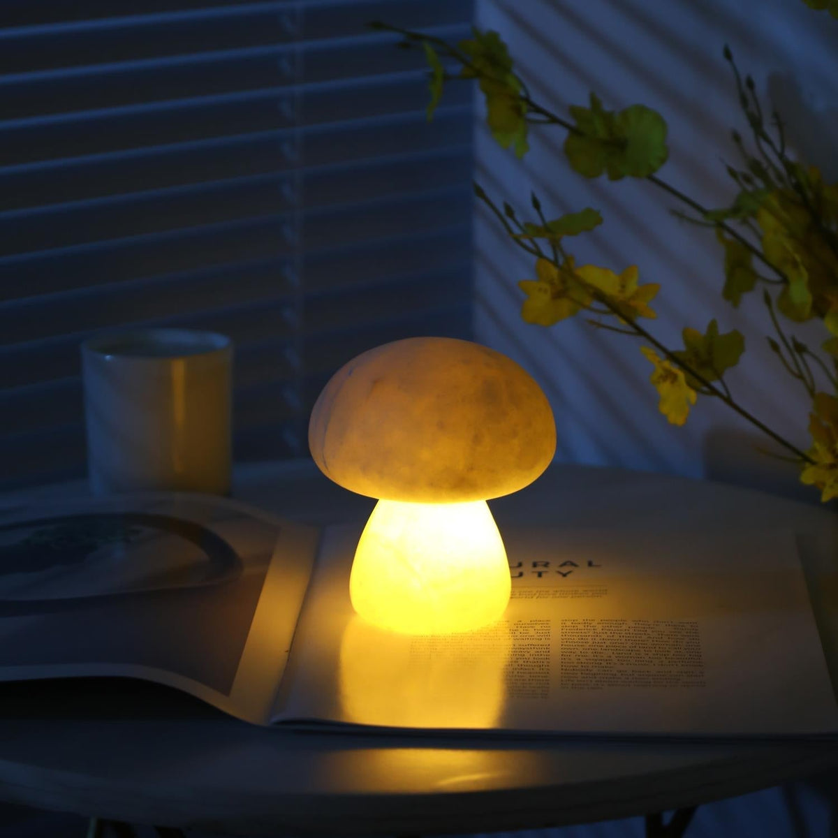 Fungi lámpara de mesa con batería integrada