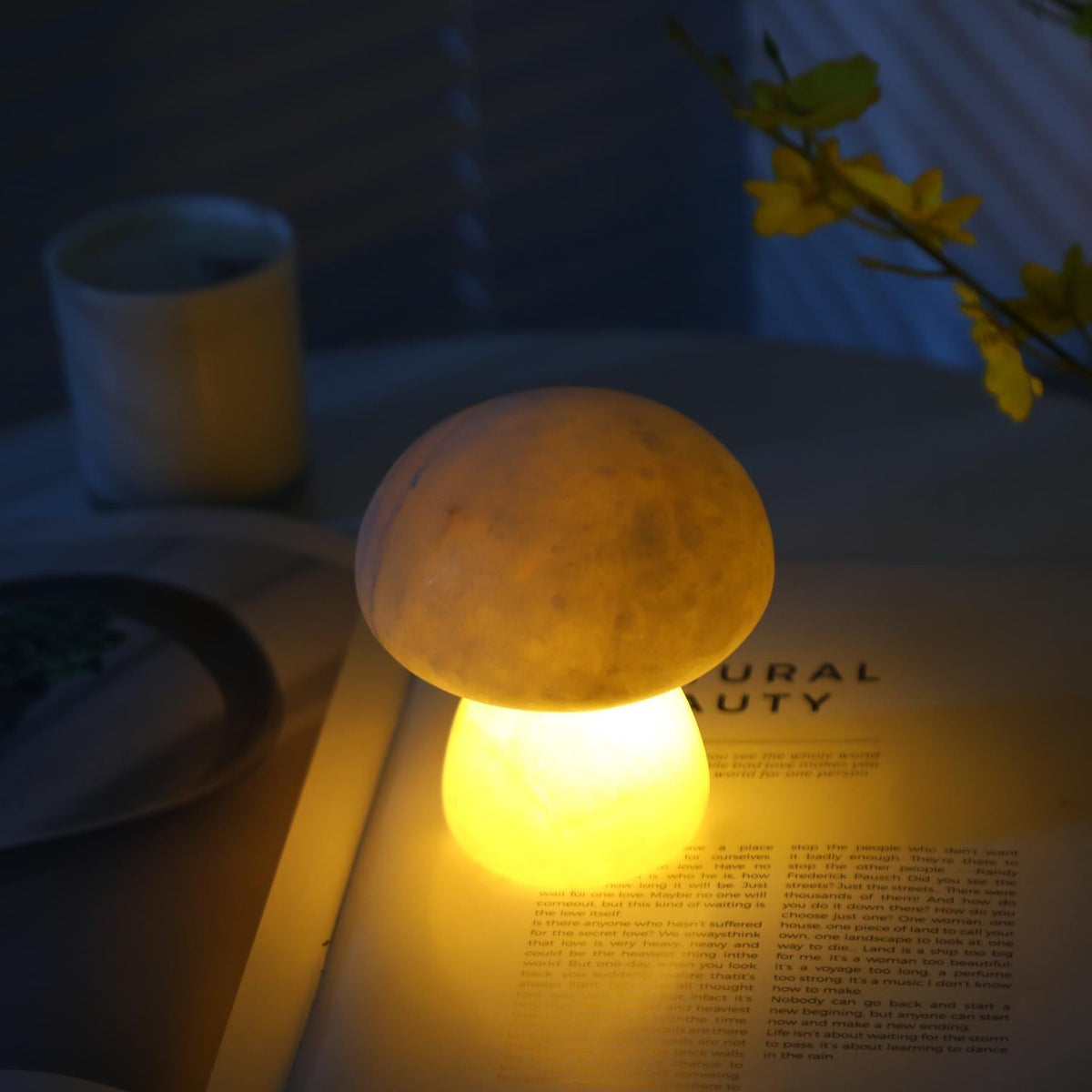 Fungi lámpara de mesa con batería integrada