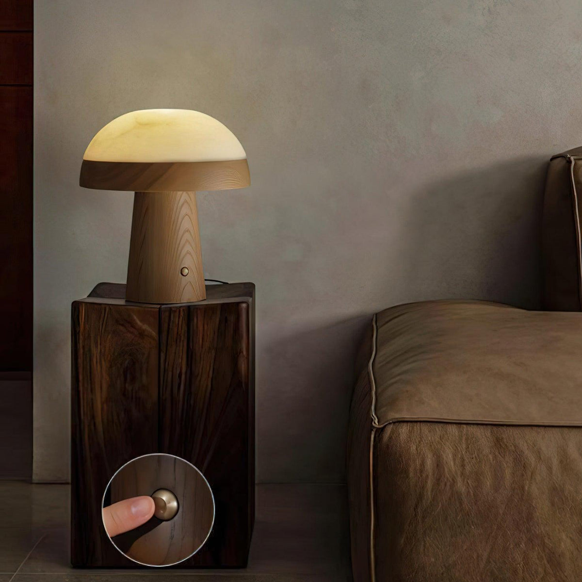 Nexore lámpara de mesa de madera