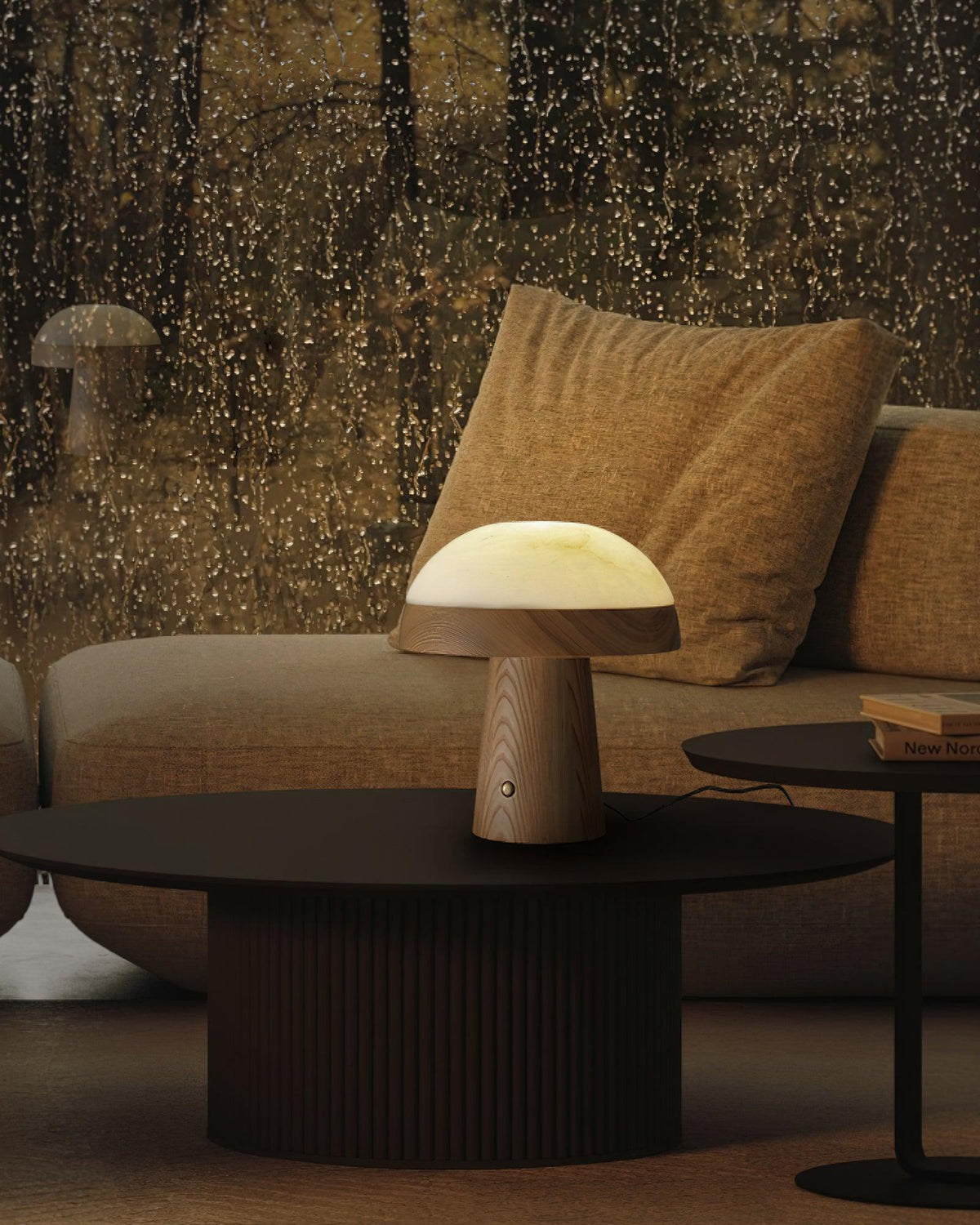 Nexore lámpara de mesa de madera