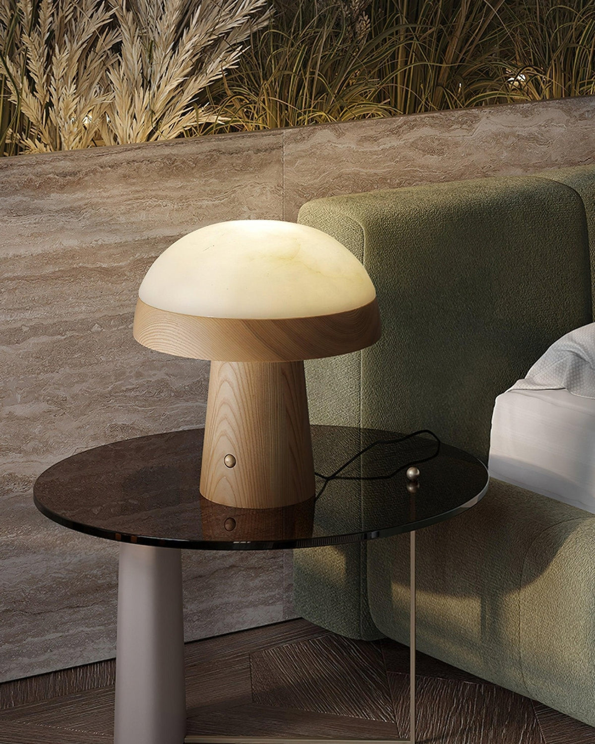 Nexore lámpara de mesa de madera