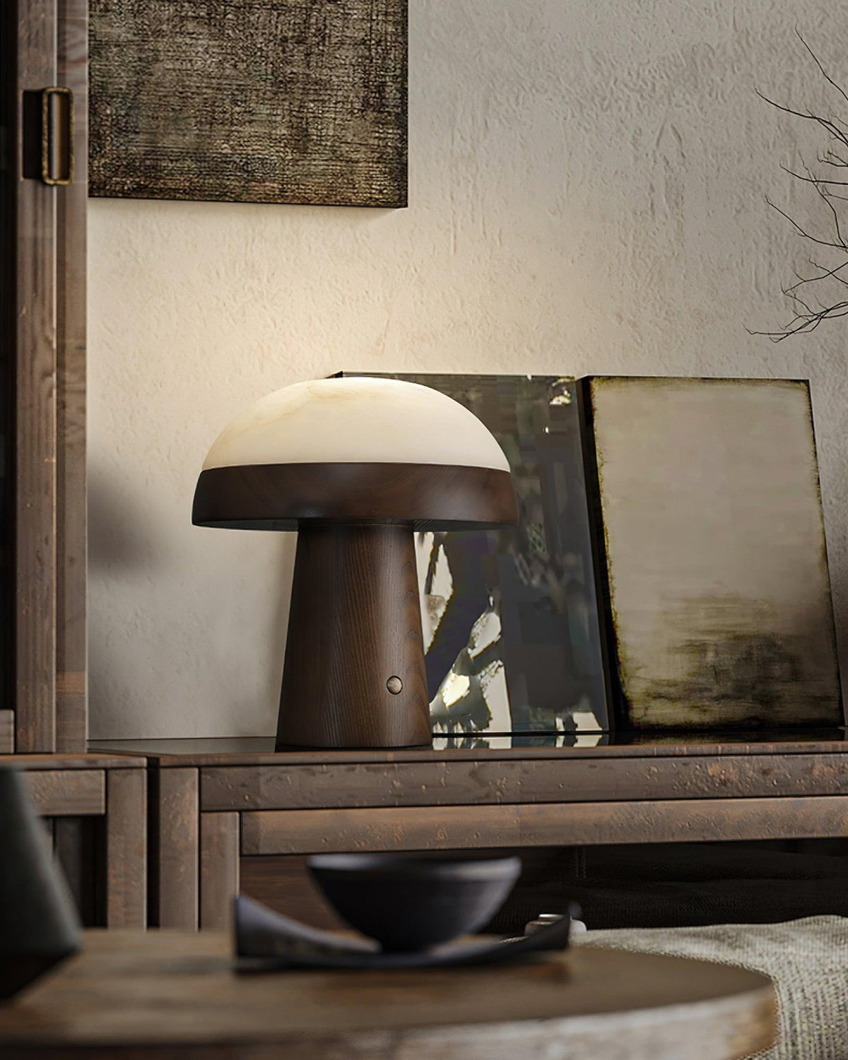 Nexore lámpara de mesa de madera