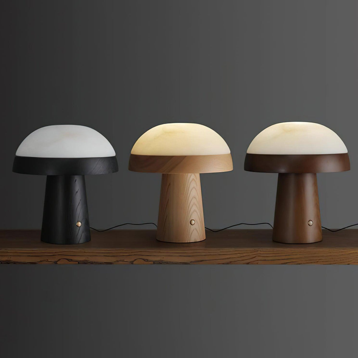 Nexore lámpara de mesa de madera