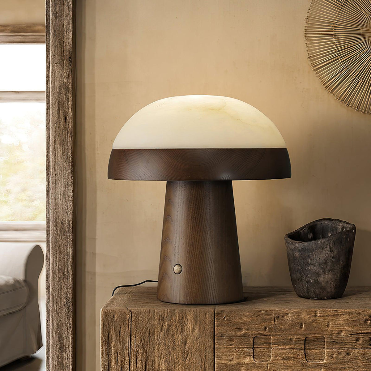 Nexore lámpara de mesa de madera