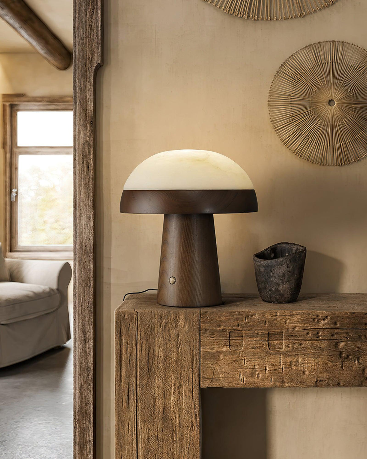 Nexore lámpara de mesa de madera