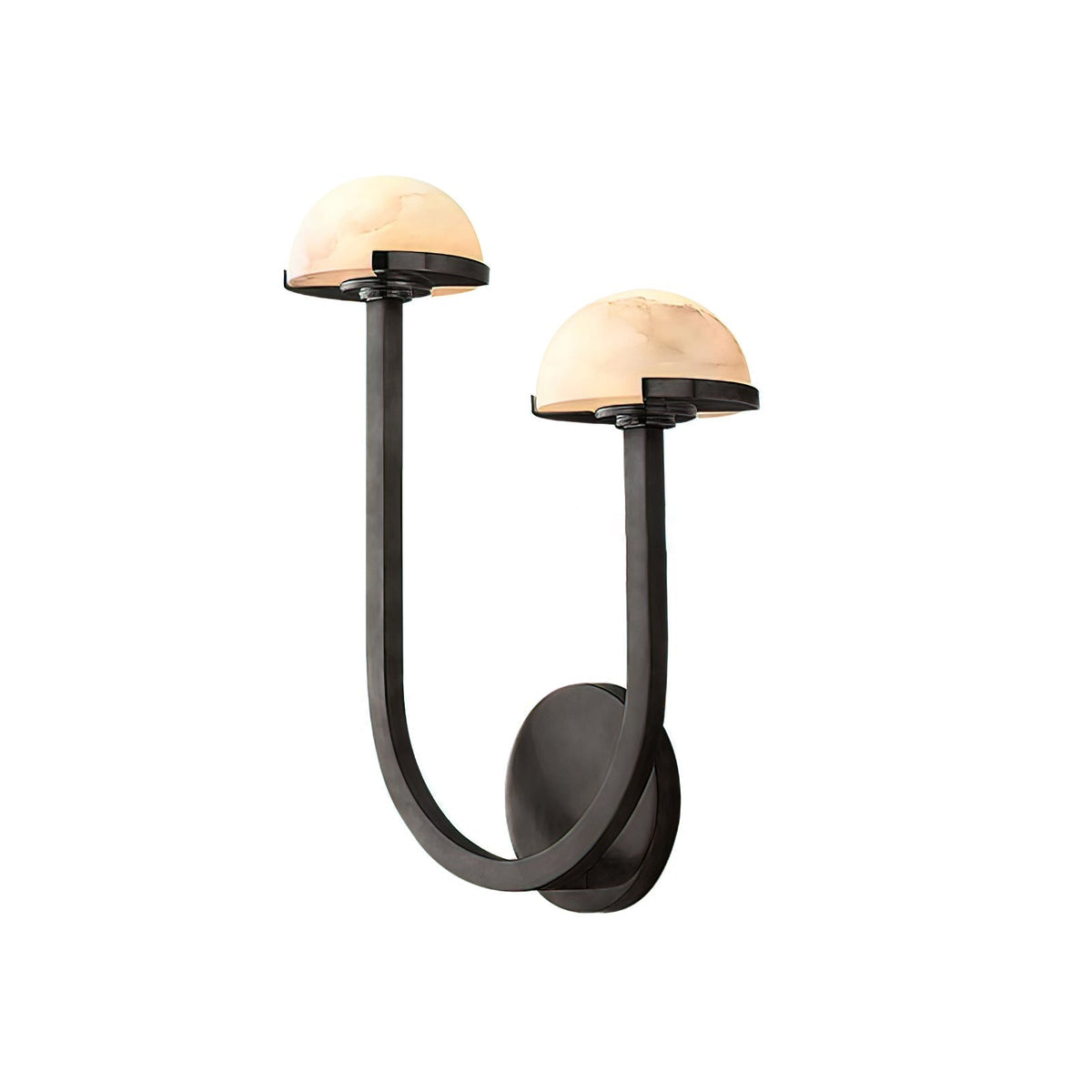 Vitalira doble alabastro aplique de pared