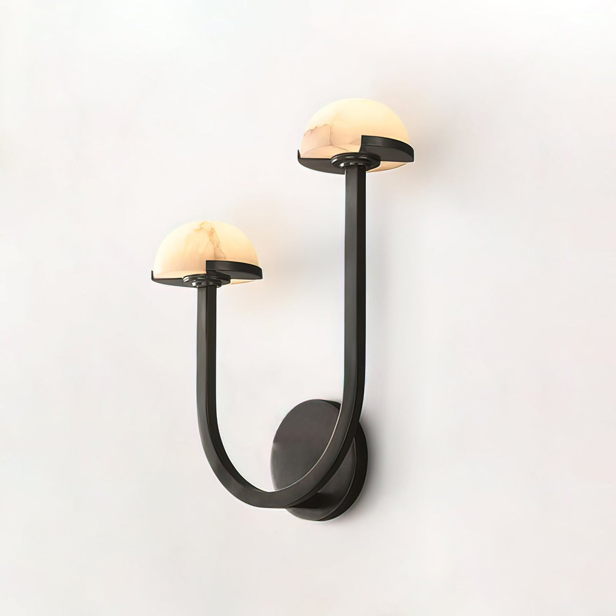 Vitalira doble alabastro aplique de pared