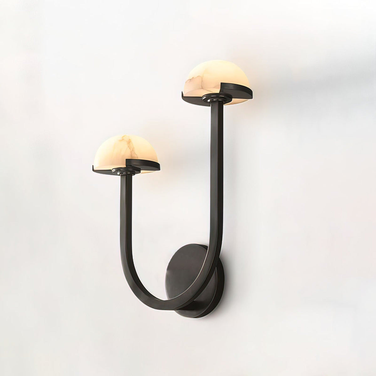 Vitalira doble alabastro aplique de pared