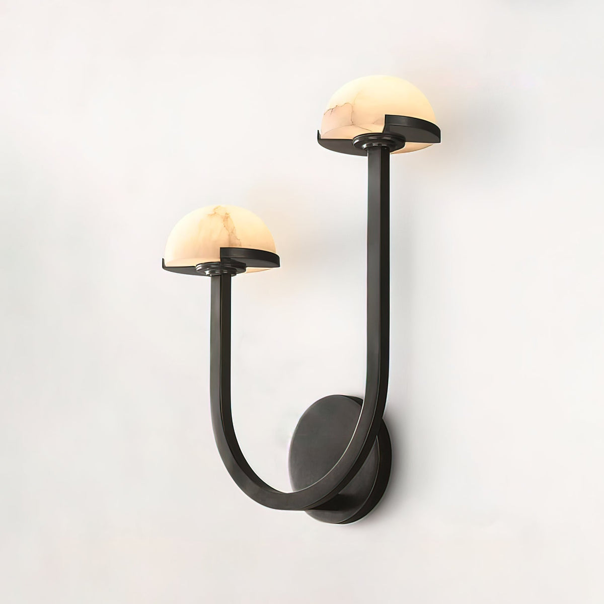 Vitalira doble alabastro aplique de pared