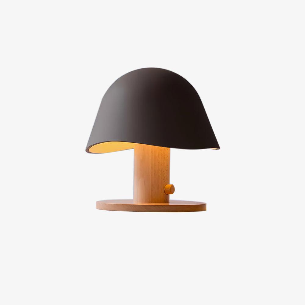 Wond lámpara de mesa de resina y madera