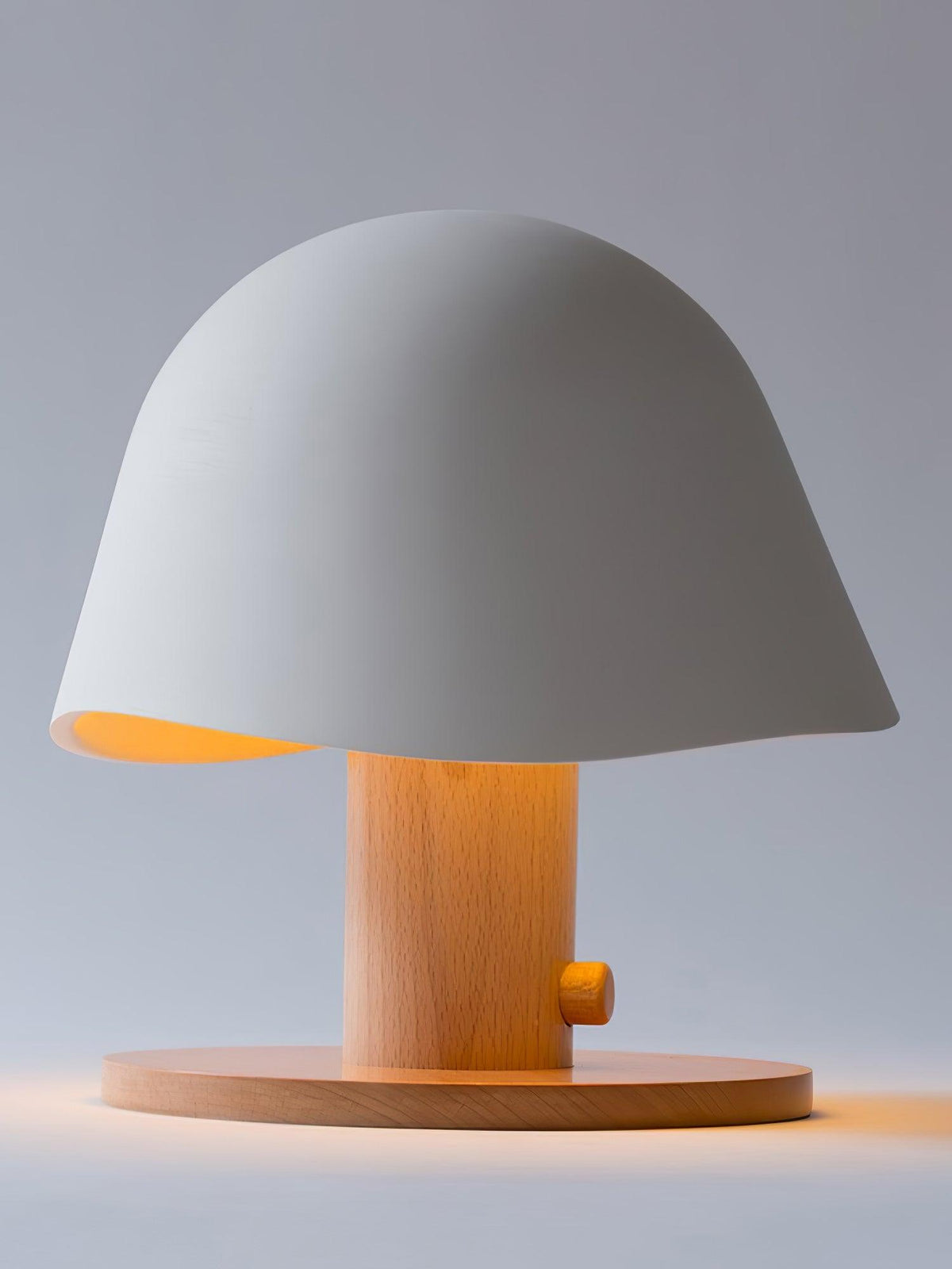 Wond lámpara de mesa de resina y madera