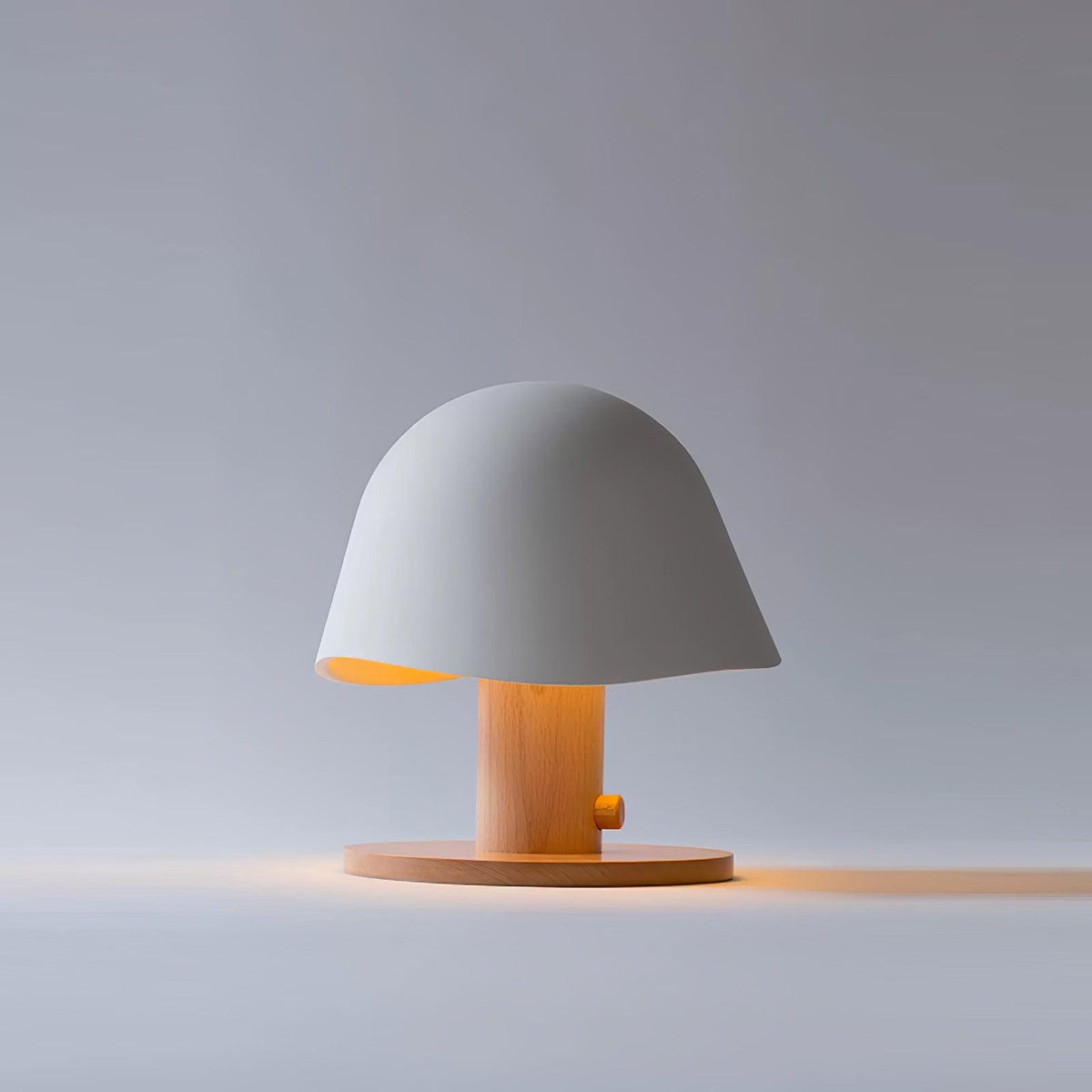 Wond lámpara de mesa de resina y madera