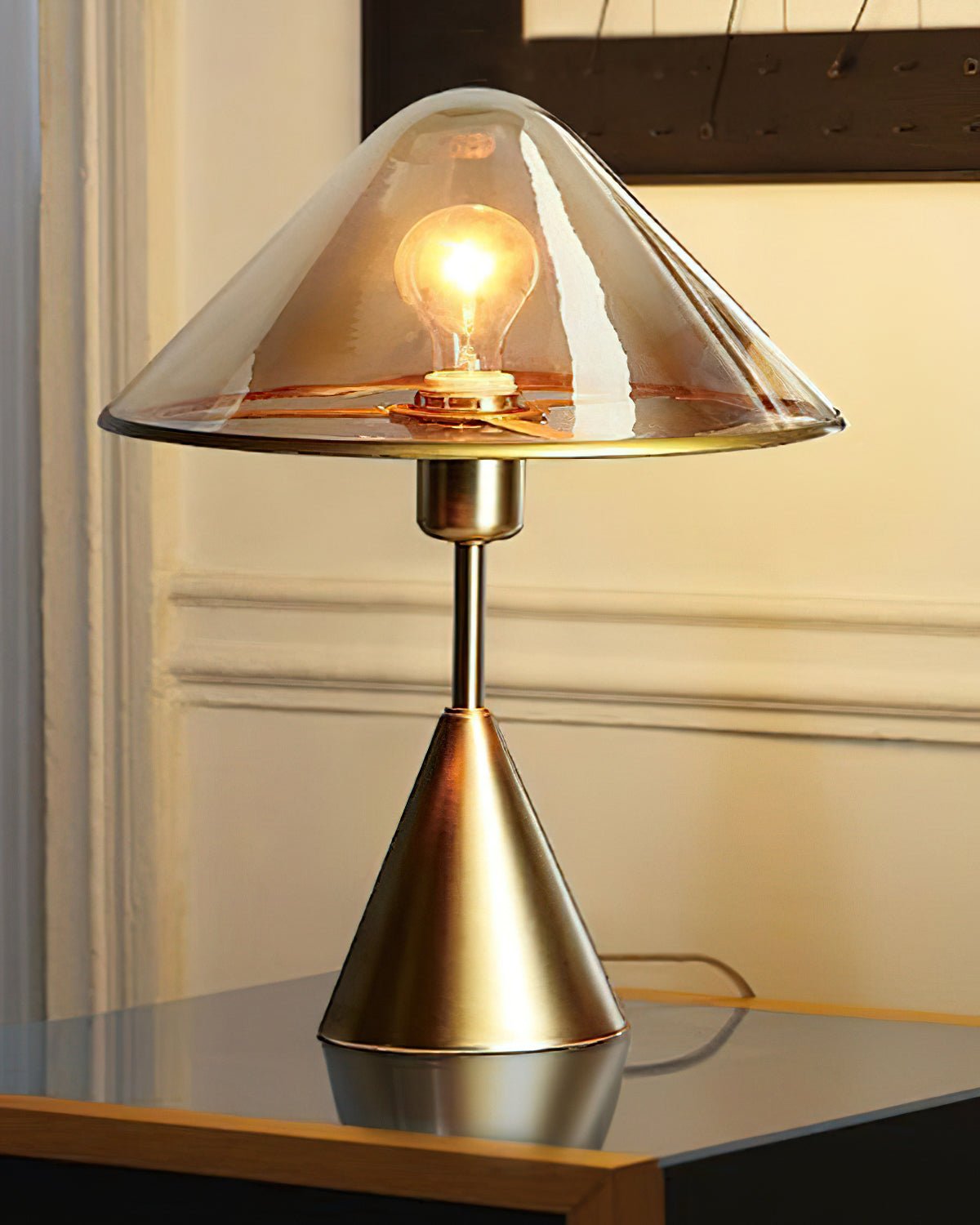 Lámpara de mesa Mushroom contemporánea