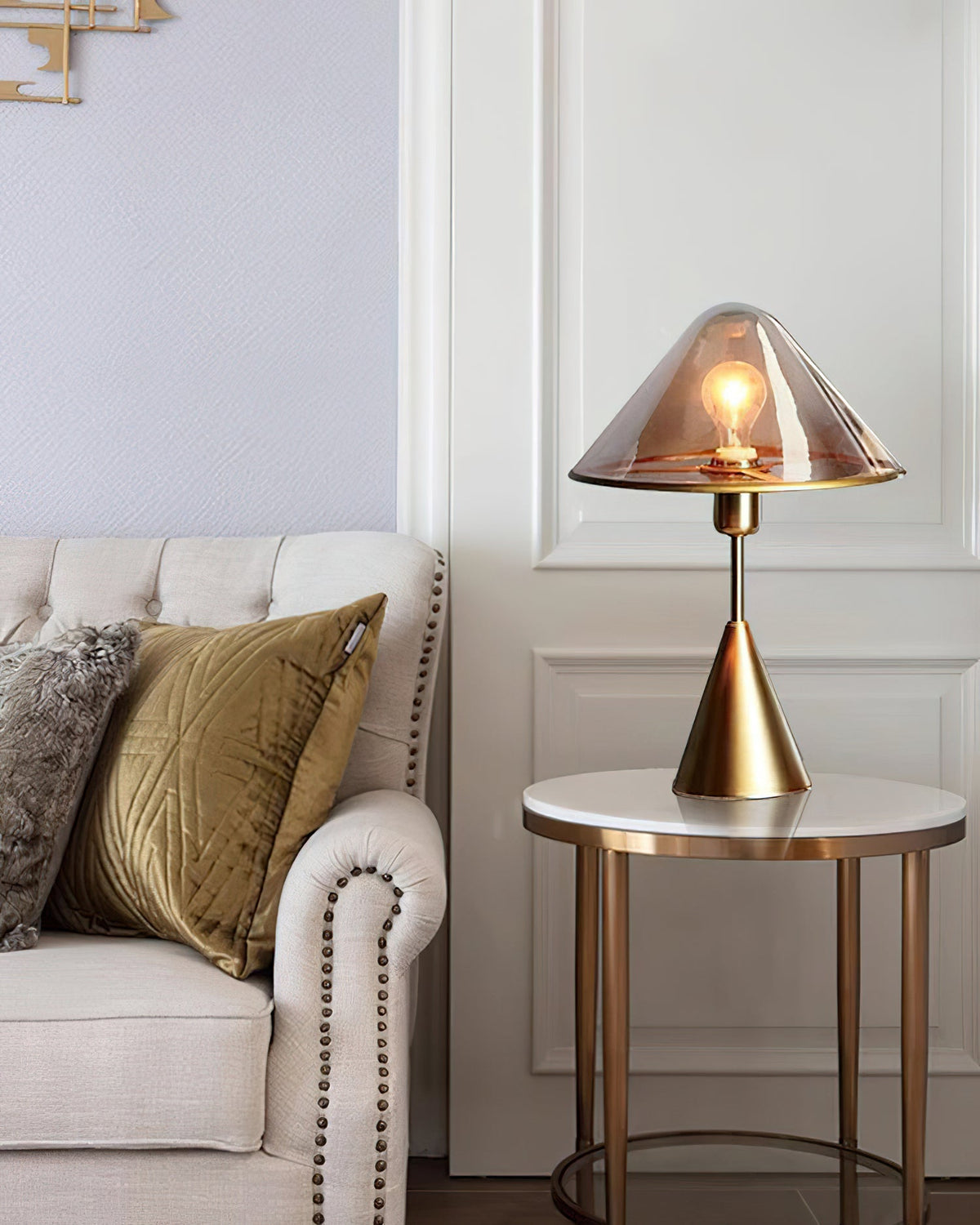Lámpara de mesa Mushroom contemporánea