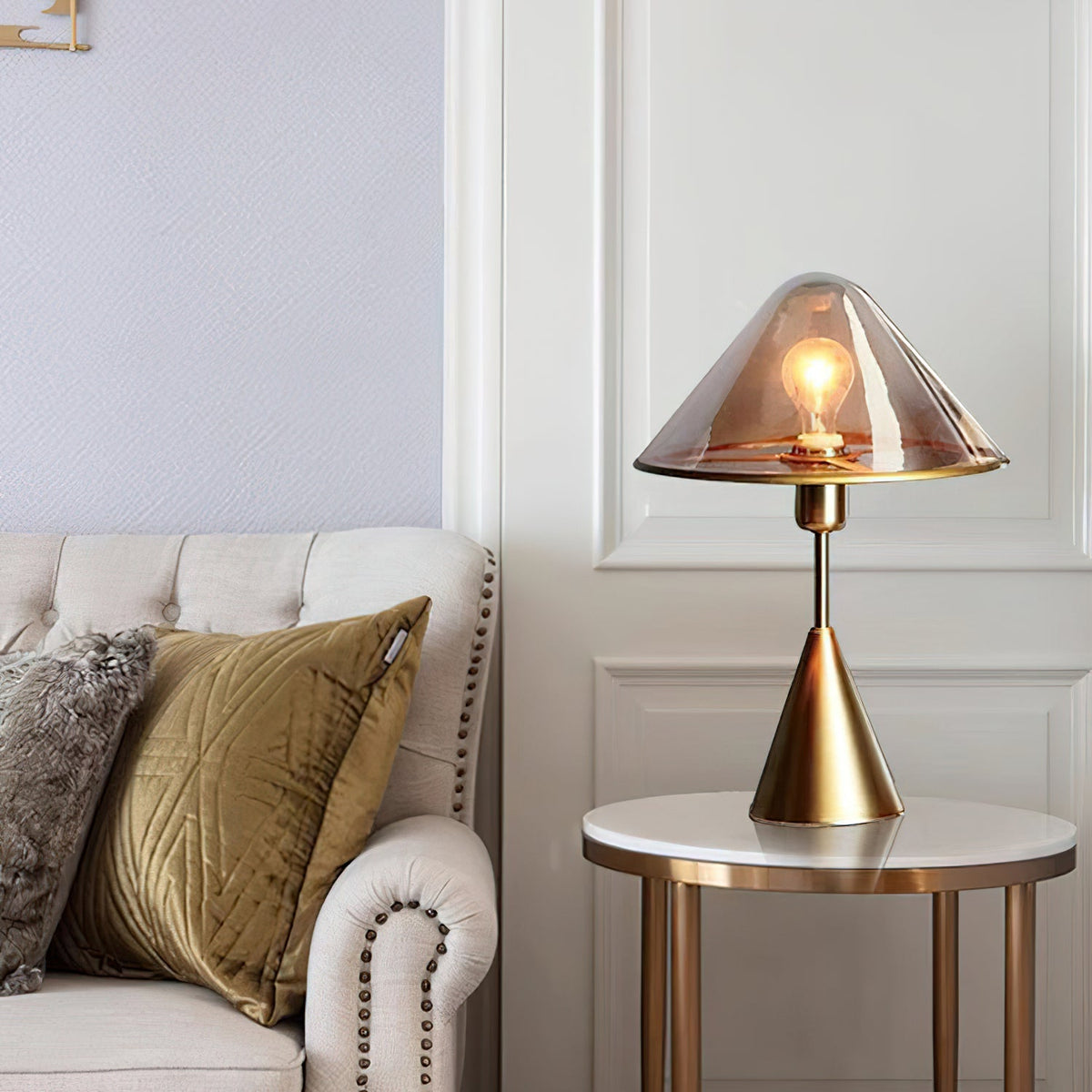 Lámpara de mesa Mushroom contemporánea