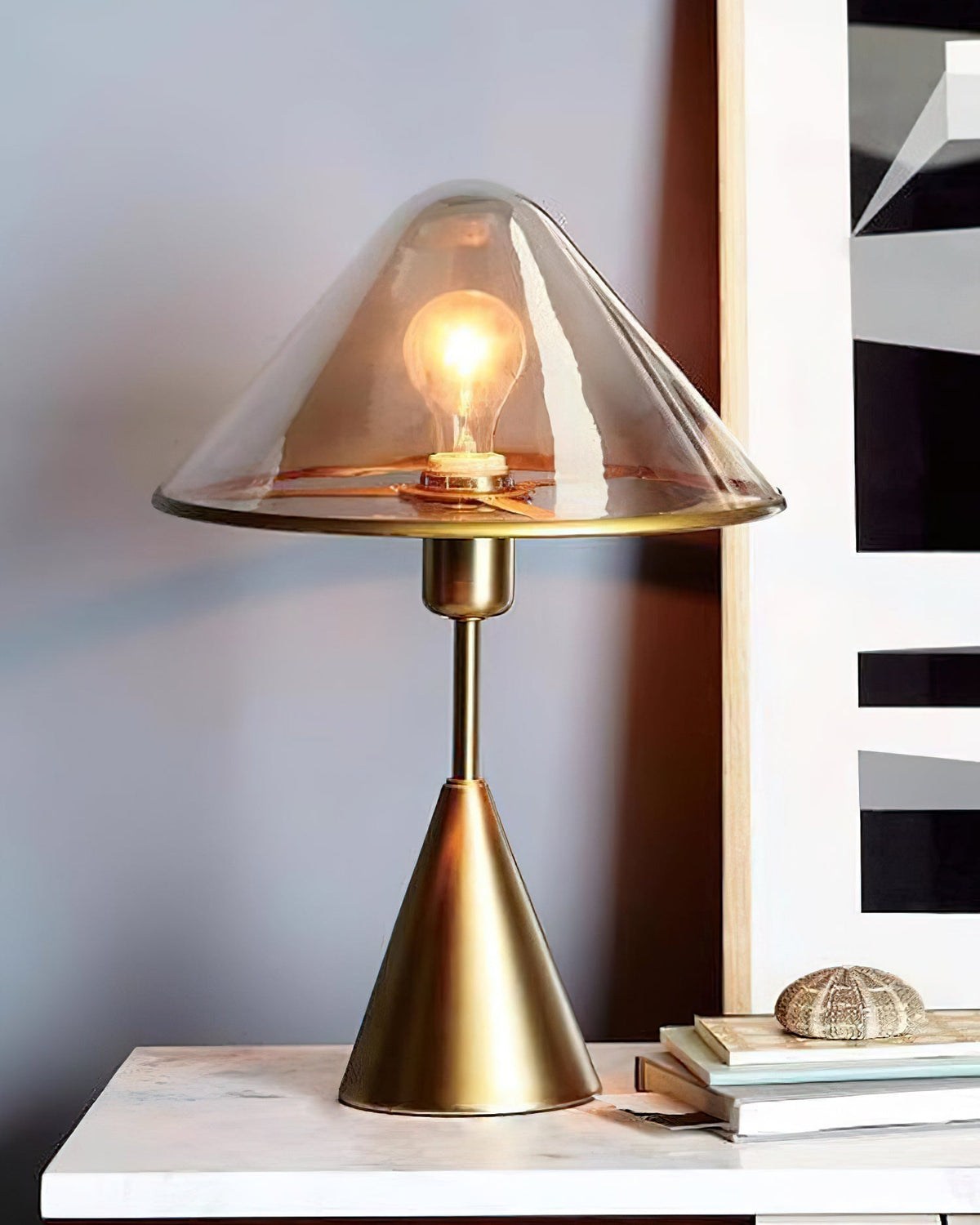 Lámpara de mesa Mushroom contemporánea