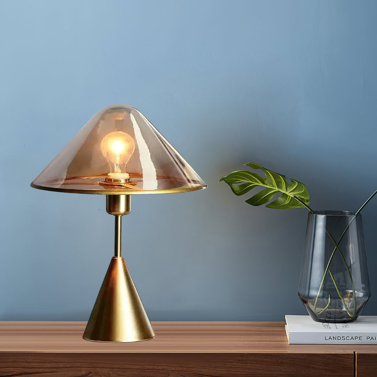 Lámpara de mesa Mushroom contemporánea
