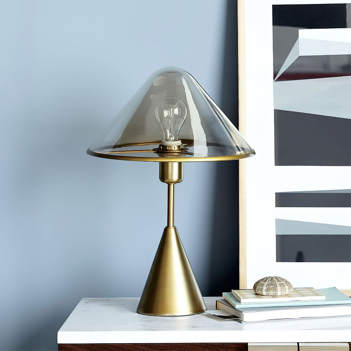 Lámpara de mesa Mushroom contemporánea