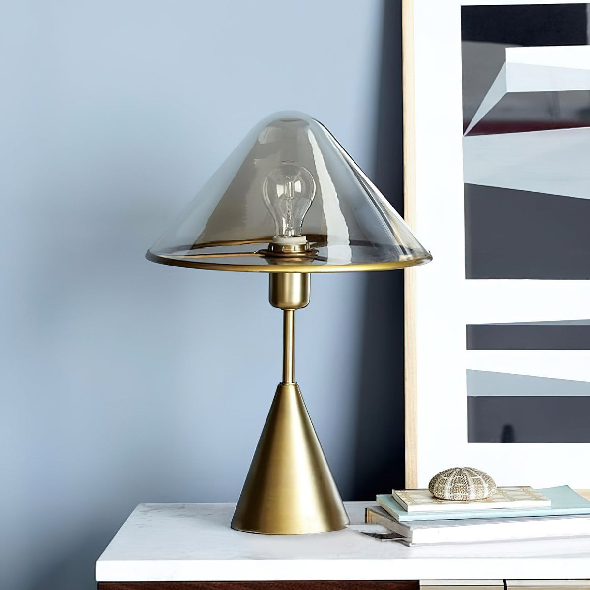 Lámpara de mesa Mushroom contemporánea