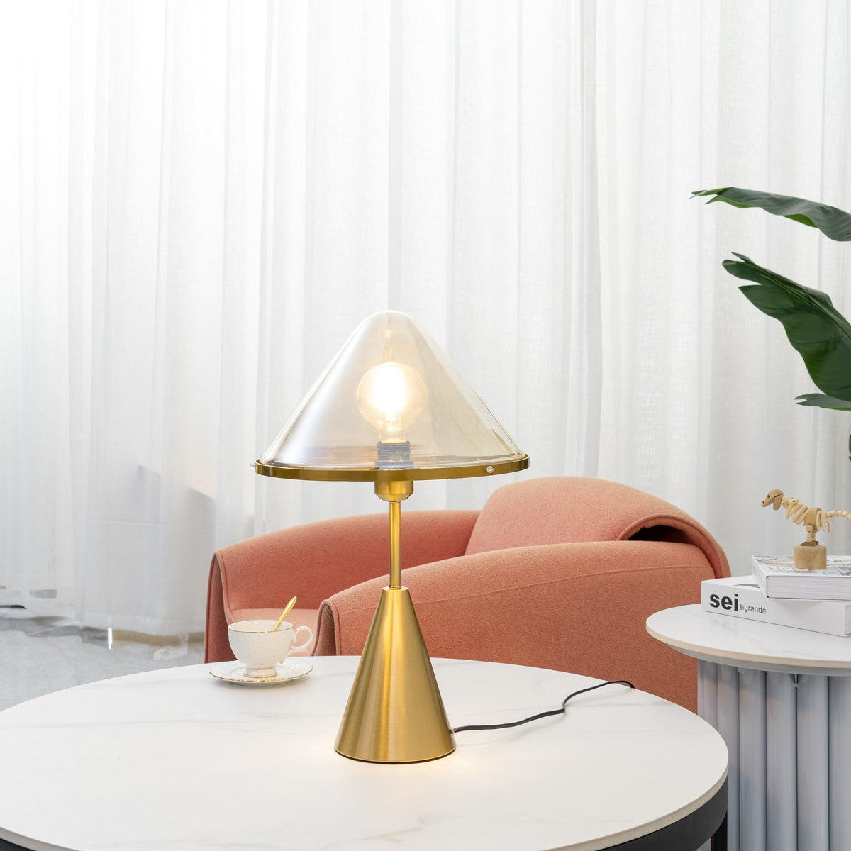 Lámpara de mesa Mushroom contemporánea