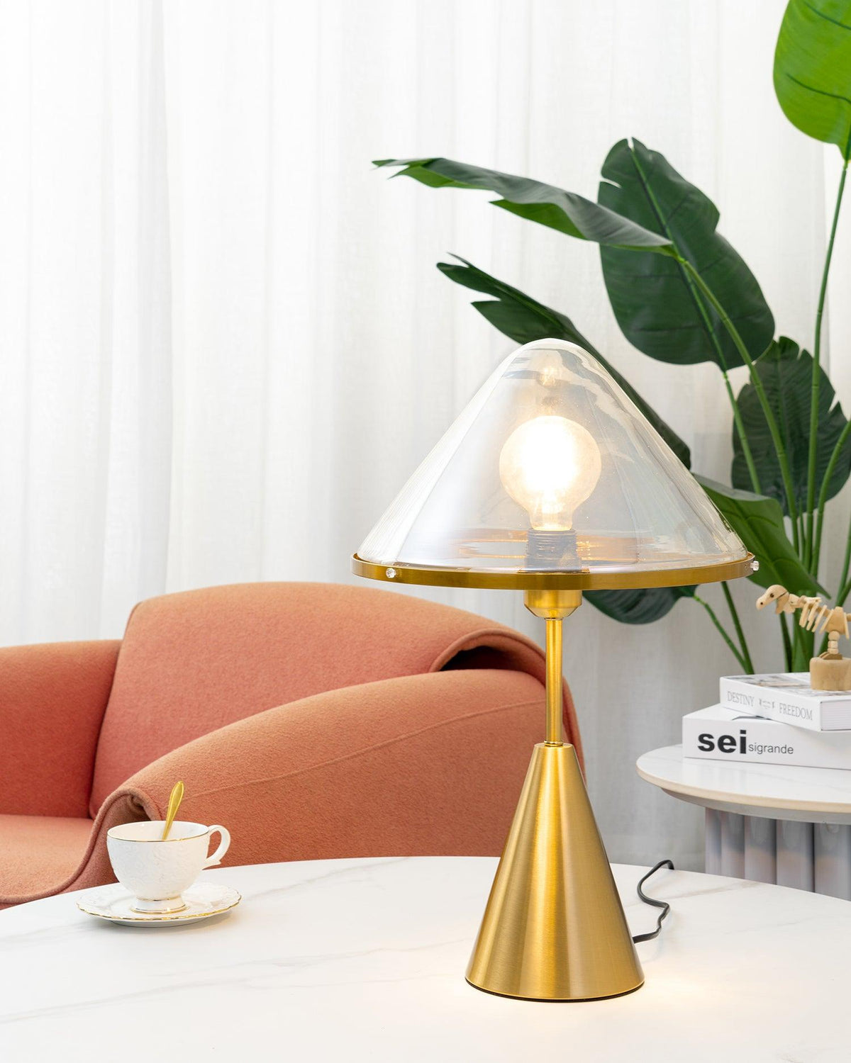Lámpara de mesa Mushroom contemporánea