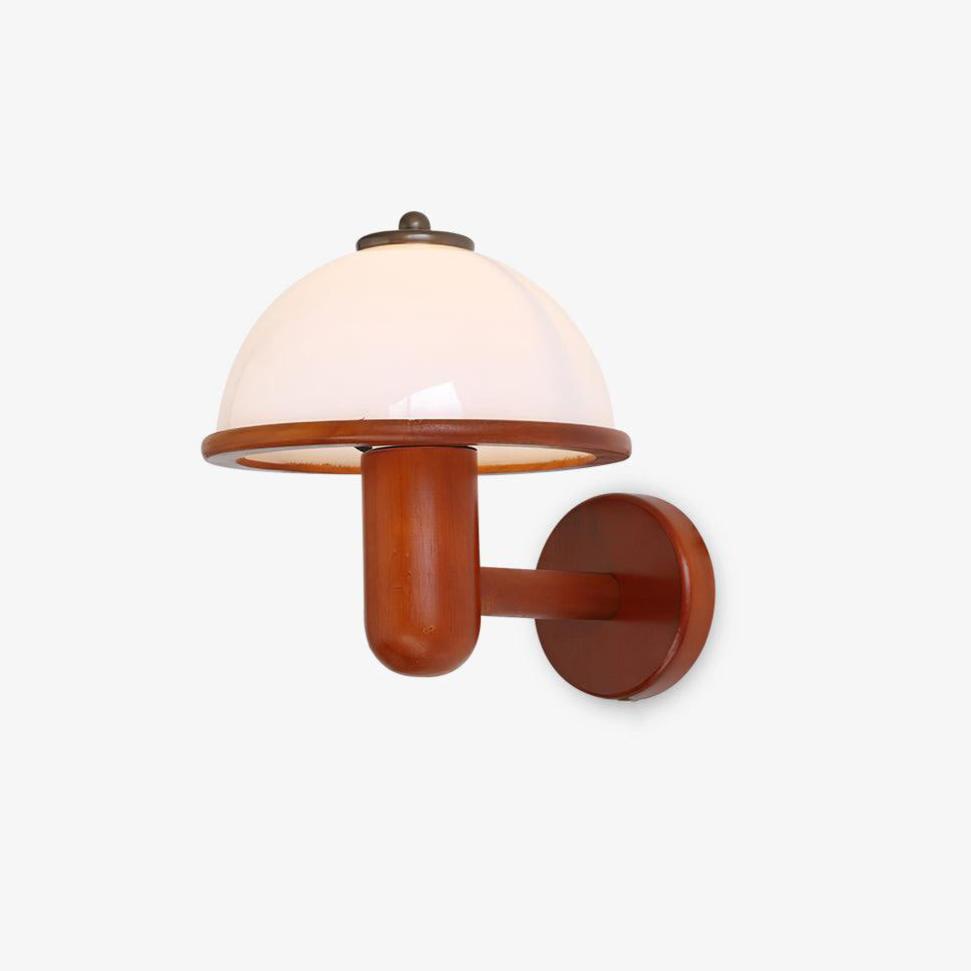 Rinerise aplique de pared tipo seta en madera de roble