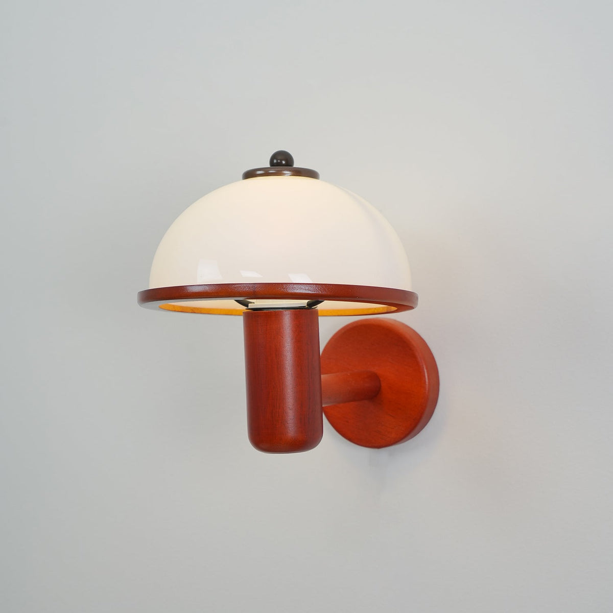 Rinerise aplique de pared tipo seta en madera de roble