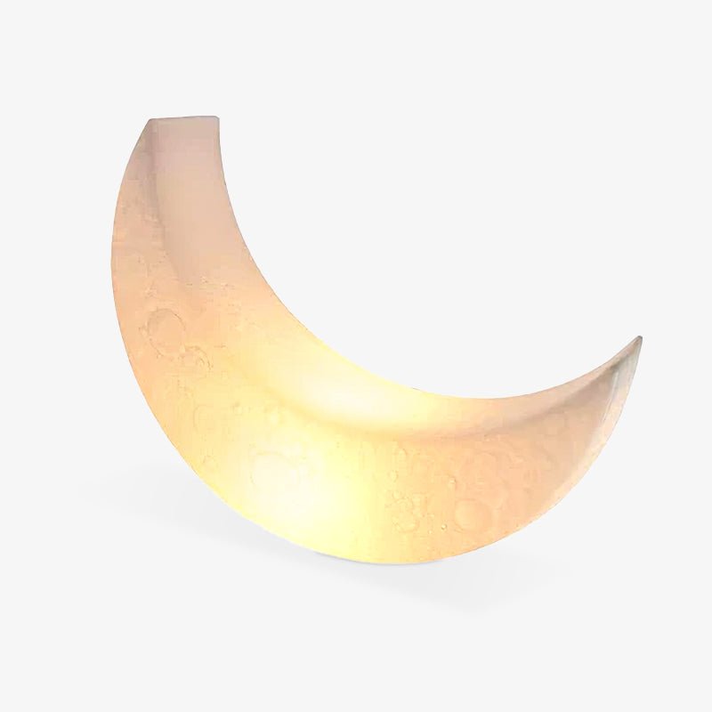 Zetheor lámpara de pie en forma de media luna de resina