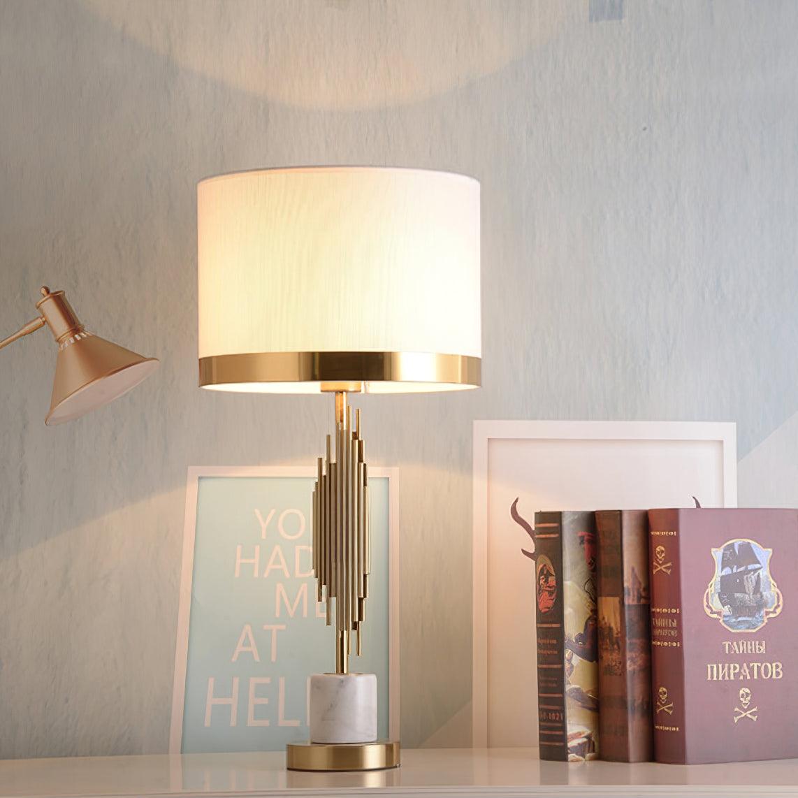 Opus lámpara de mesa de mármol estilo Art Deco