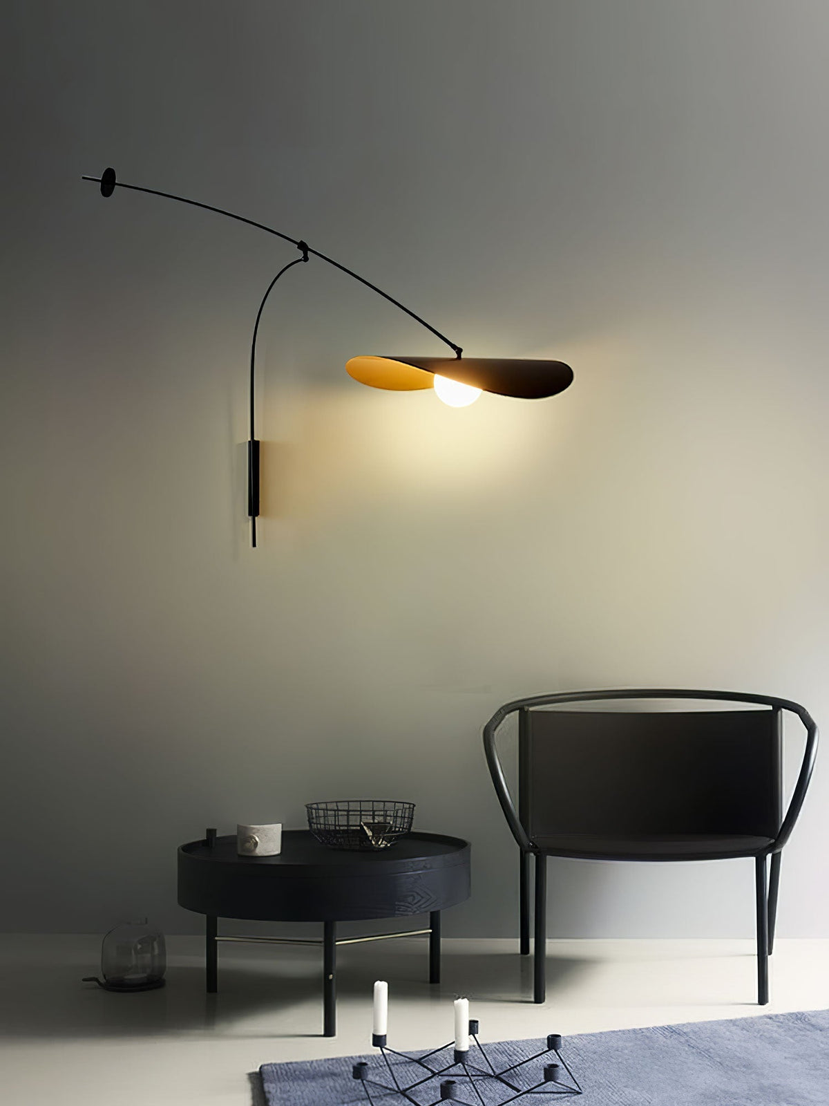 Tirove aplique de pared vidrio minimalista