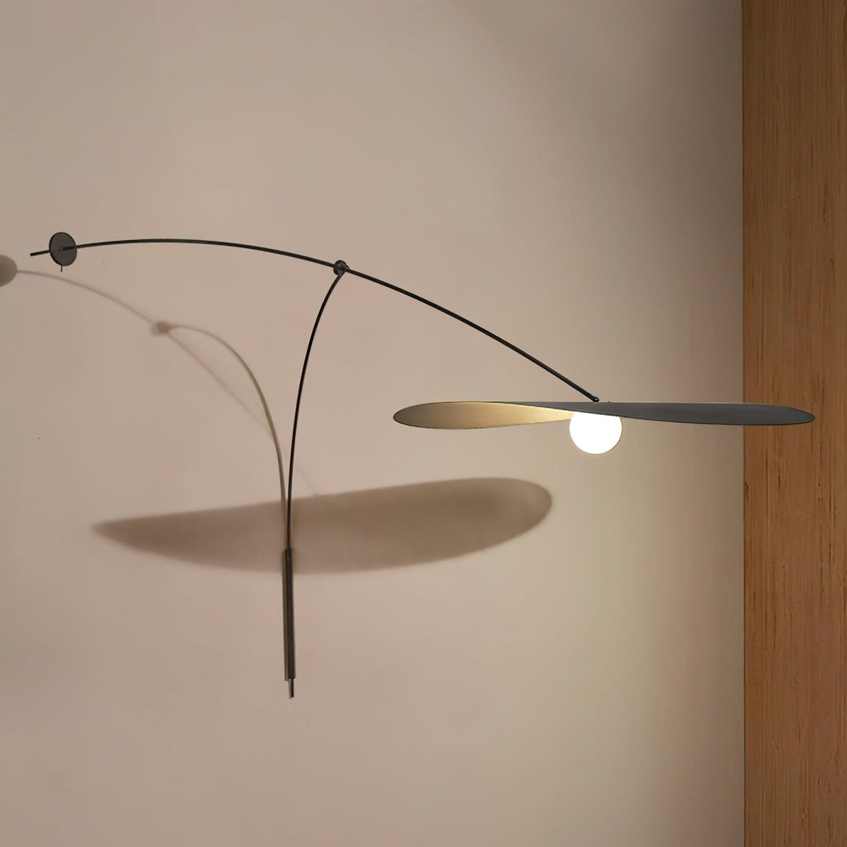 Tirove aplique de pared vidrio minimalista