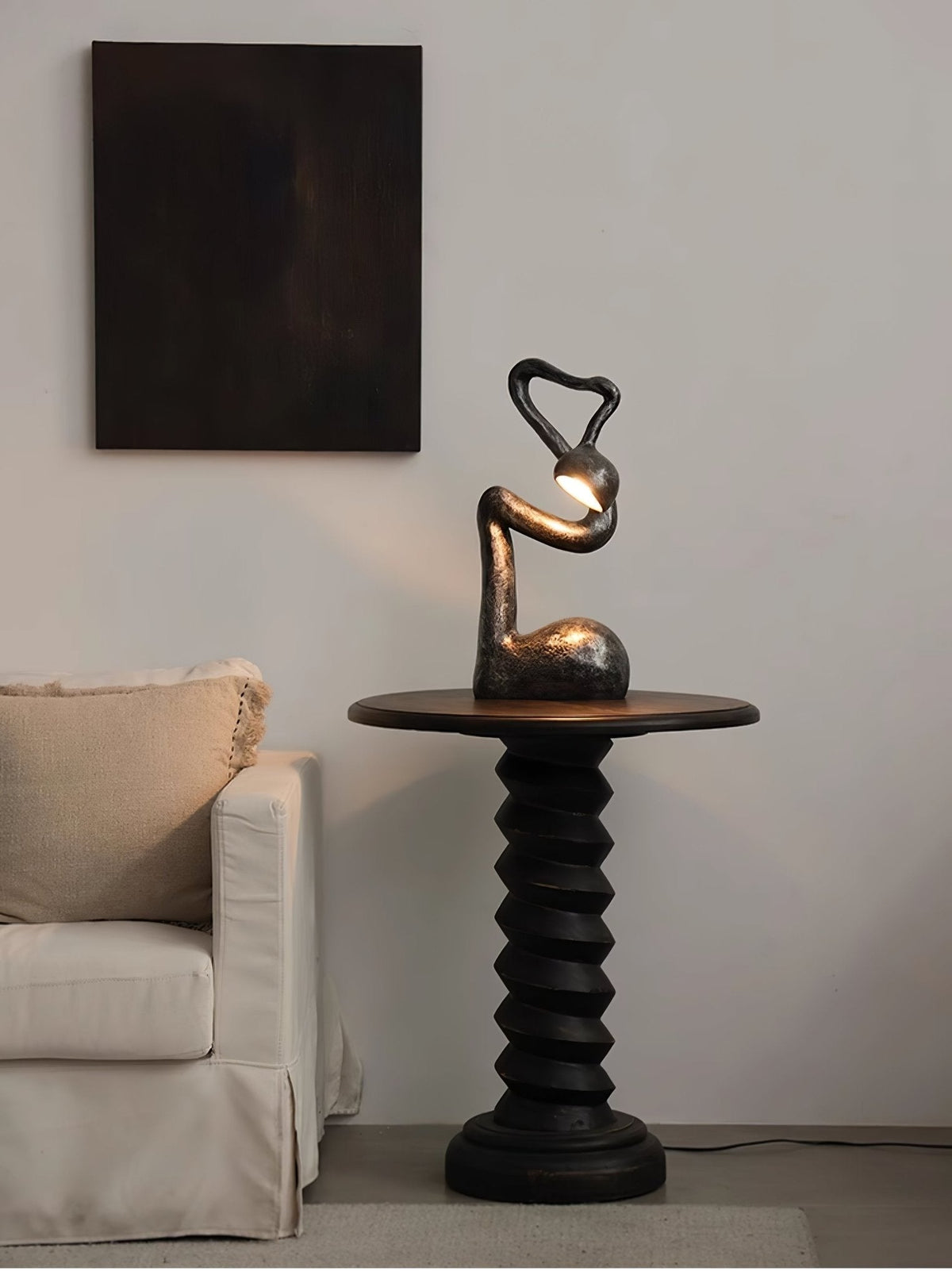 Twist lámpara de mesa negra