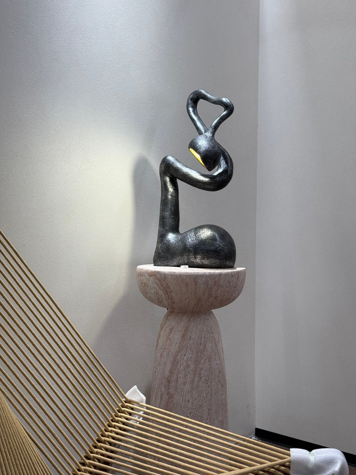 Twist lámpara de mesa negra