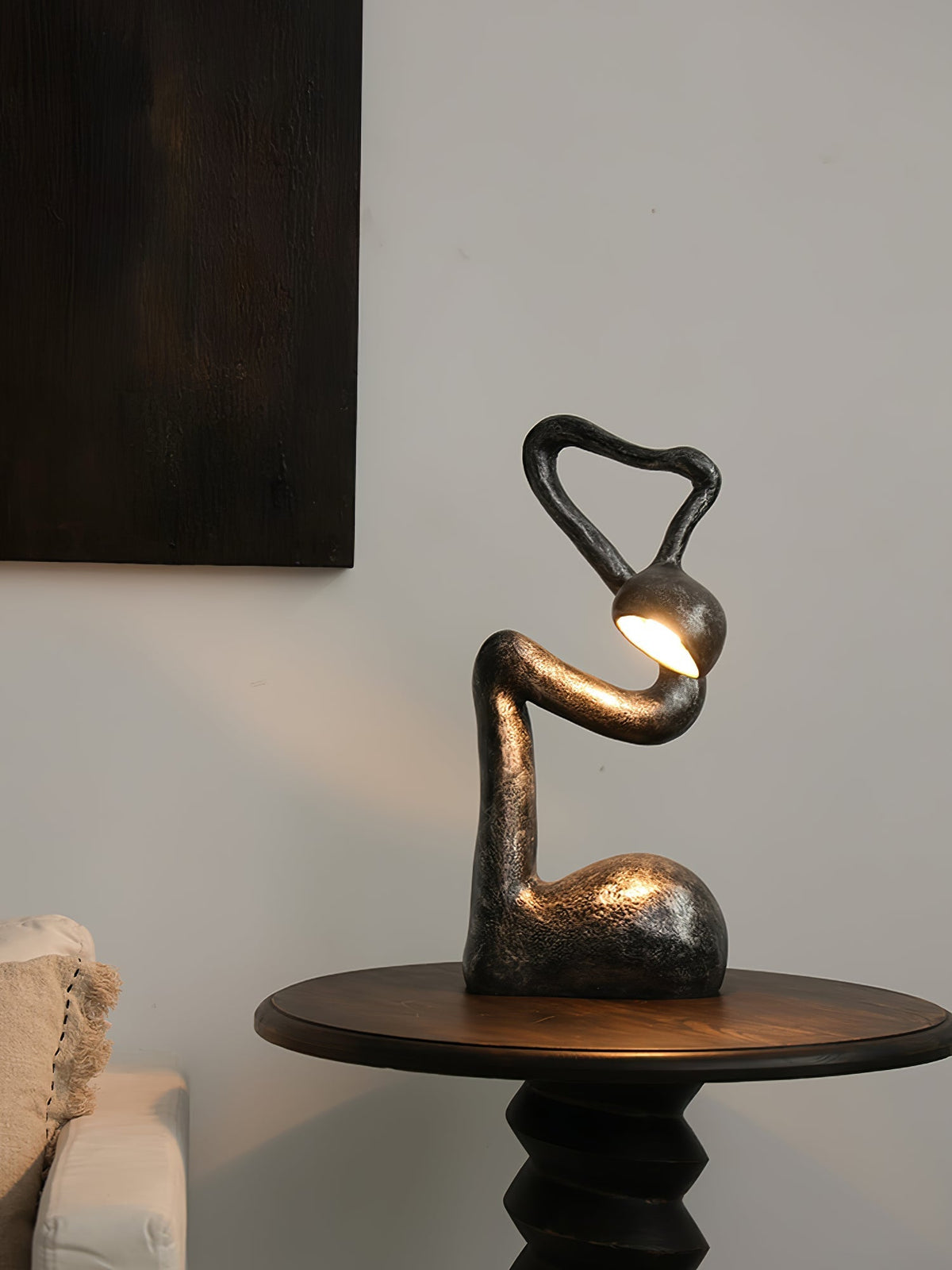 Twist lámpara de mesa negra
