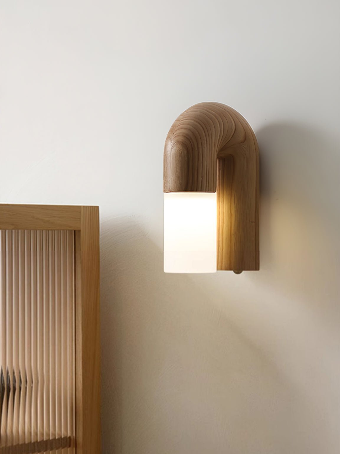 King aplique de pared moderno minimalista de madera