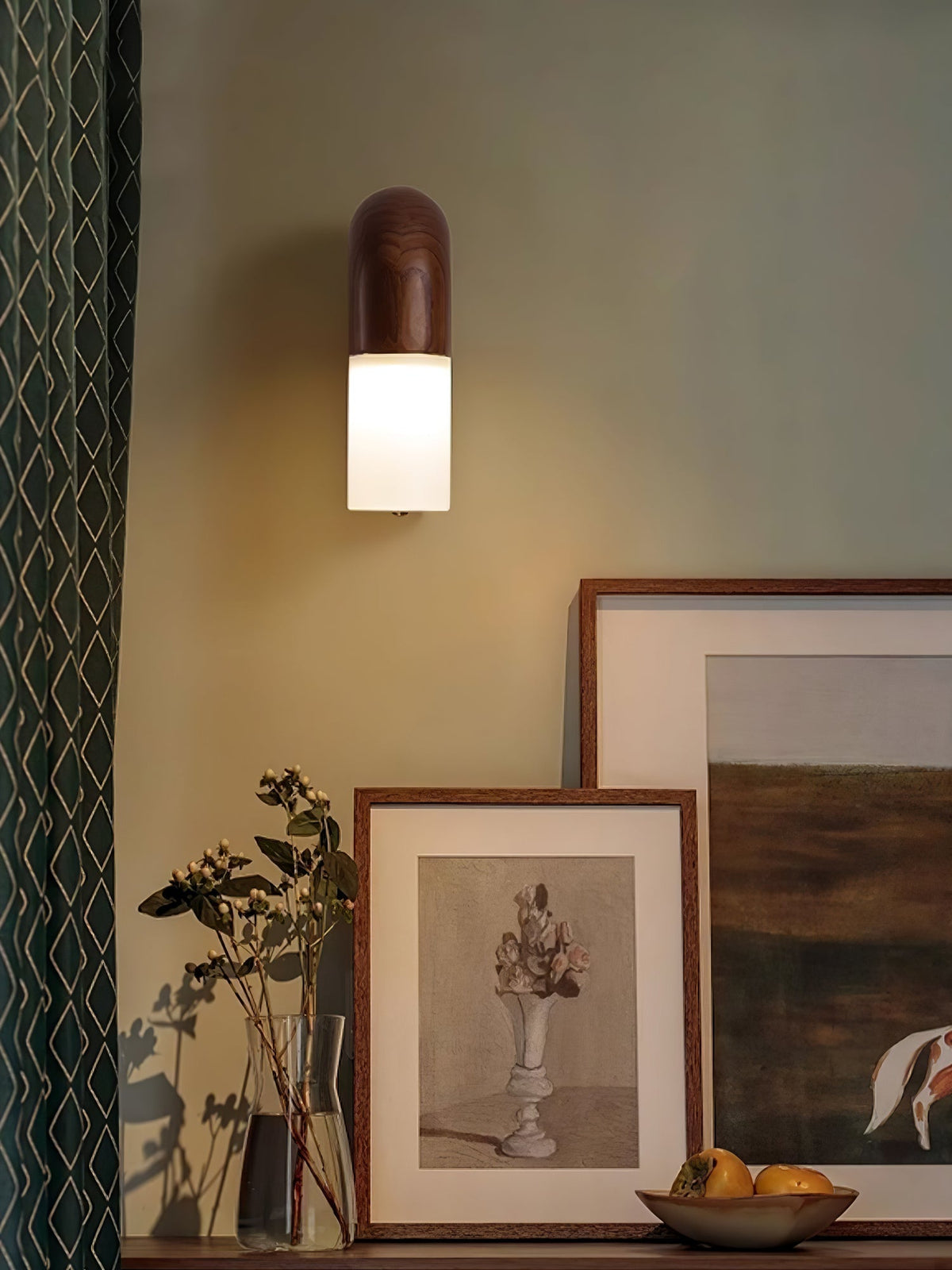King aplique de pared moderno minimalista de madera