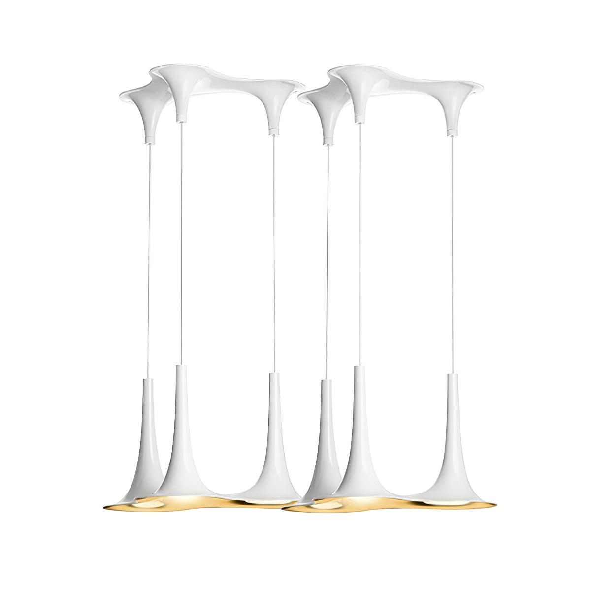 Rominex lámpara colgante de acrílico con forma de trompeta contemporánea