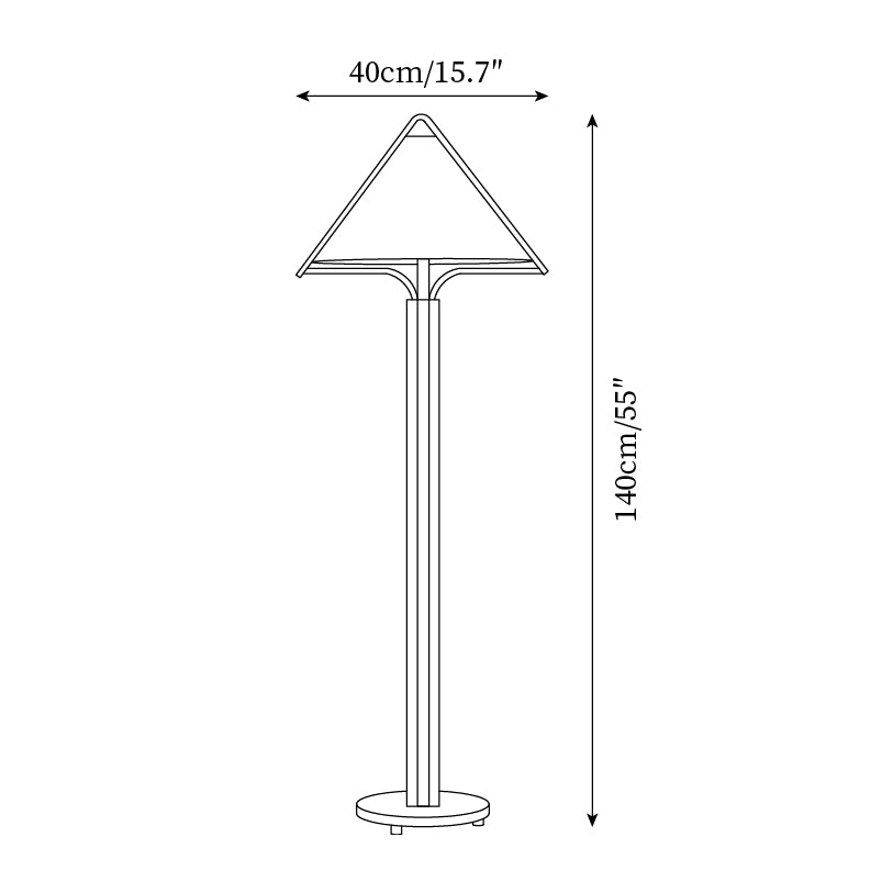 Tent lámpara de pie