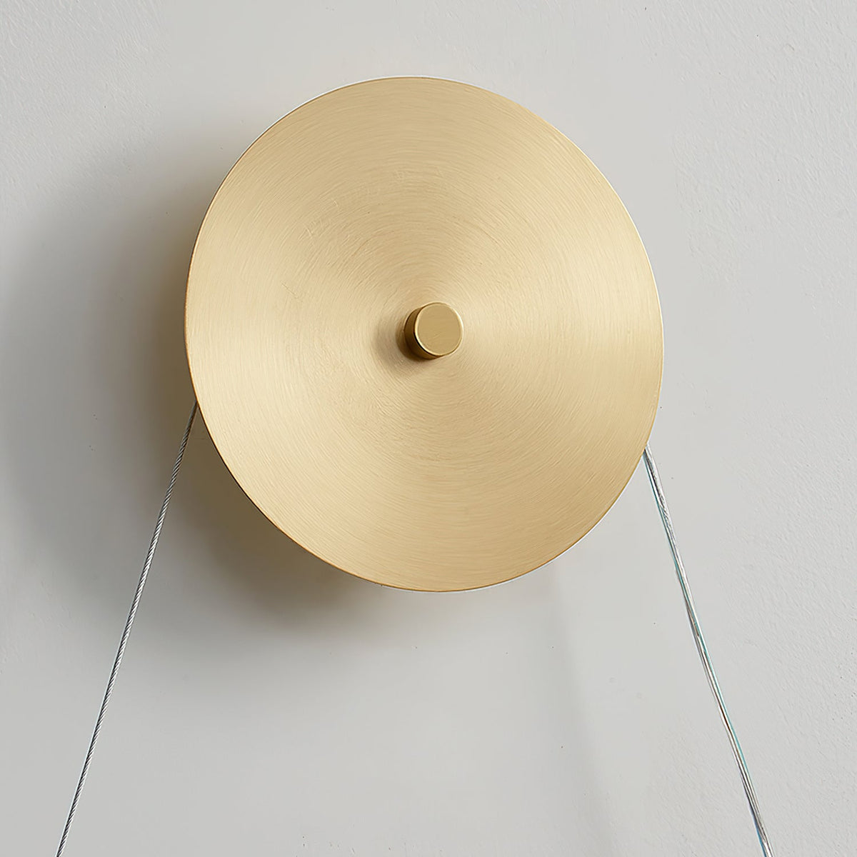 Ilirel aplique de pared de latón Art Necklace Loop
