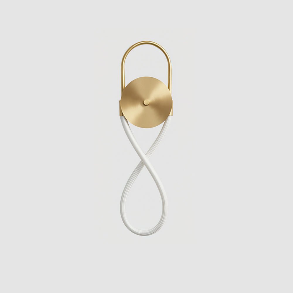 Ilirel aplique de pared de latón Art Necklace Loop