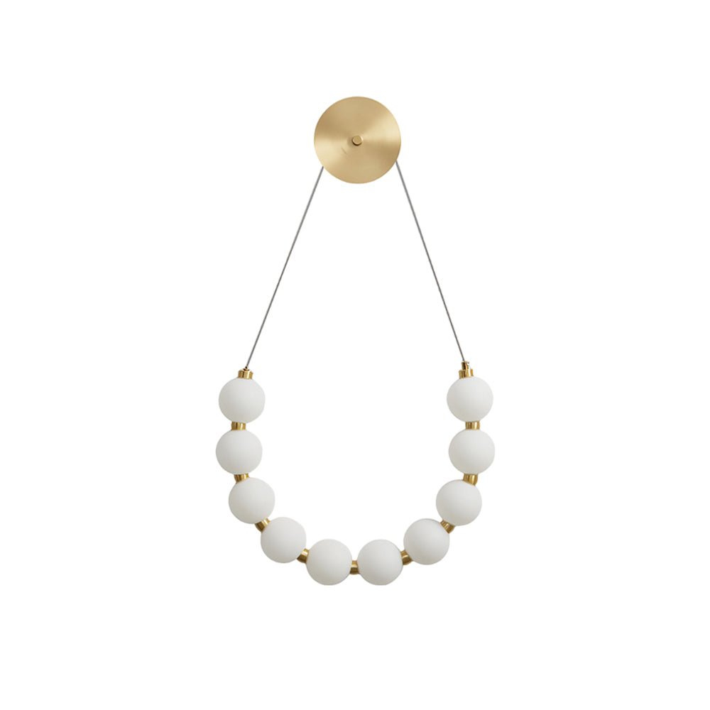 Ilirel aplique de pared de latón Art Necklace Loop