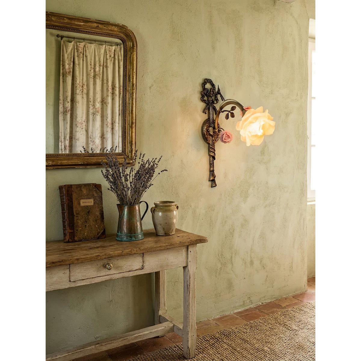 Elarose aplique de pared