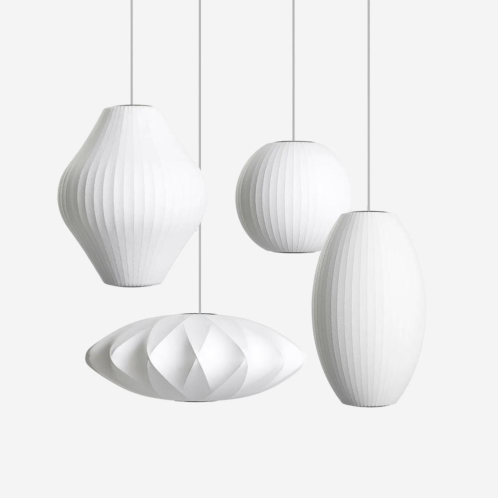 Alvaris lámpara colgante moderna en blanco