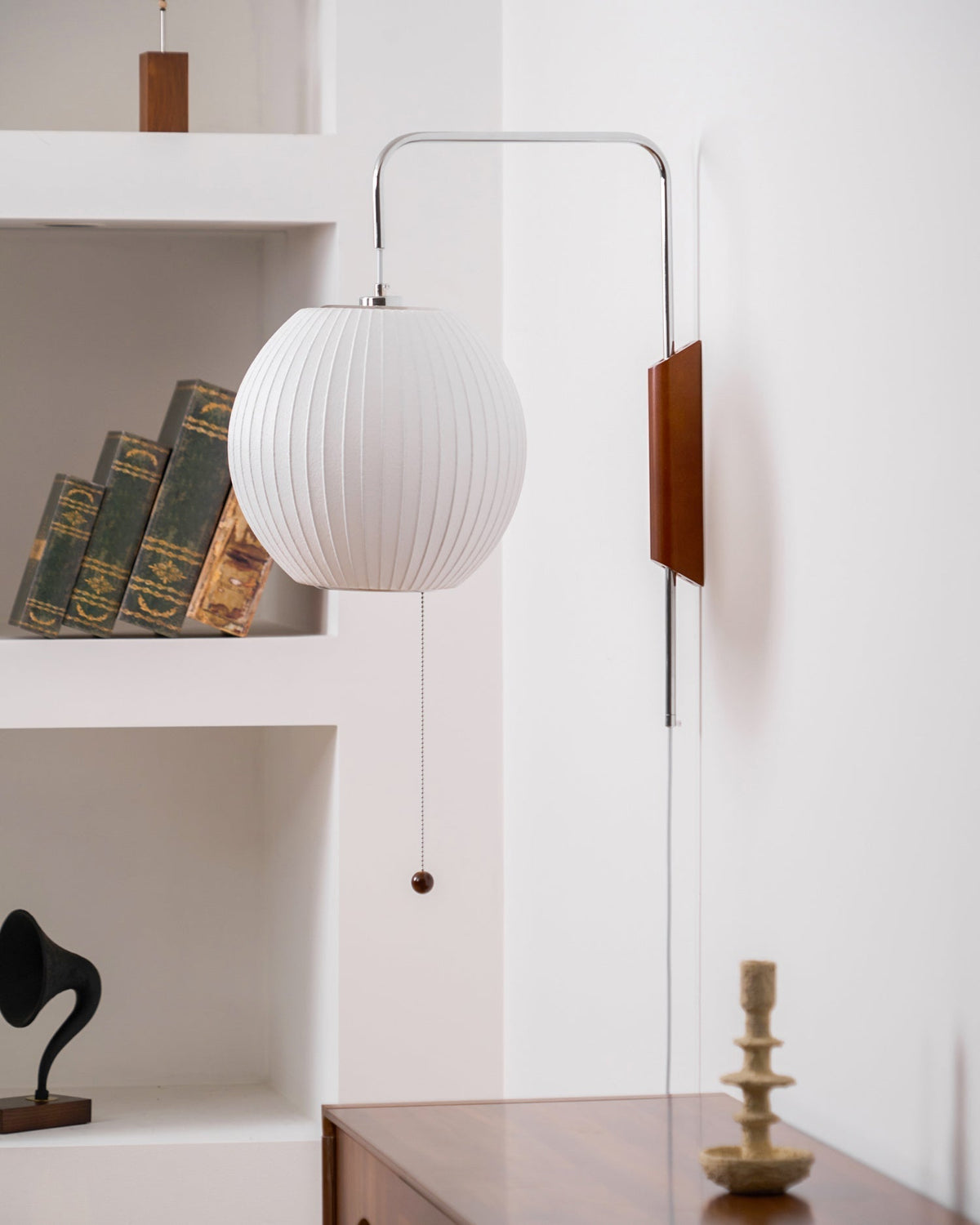 Aldinira aplique de pared nogal Bola