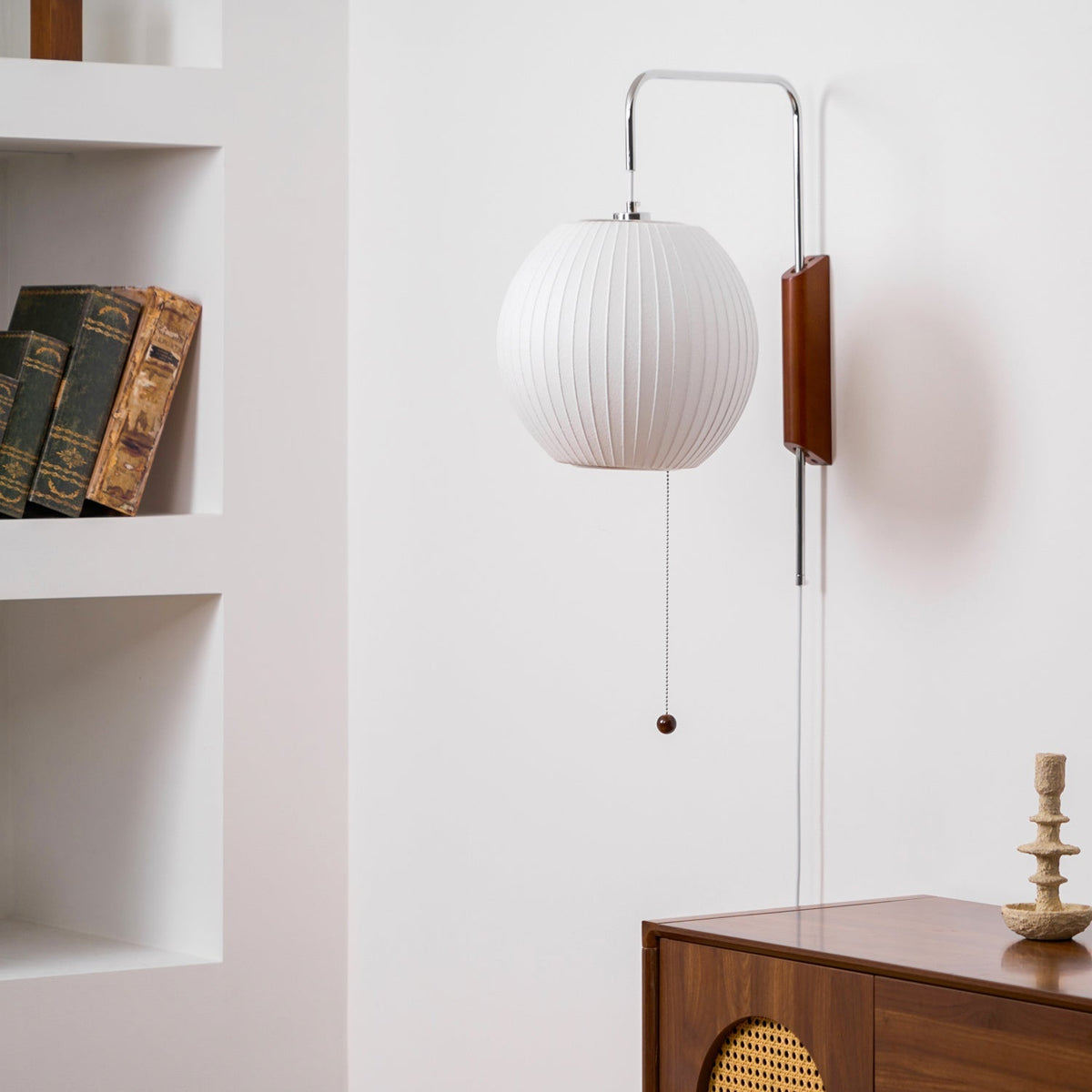Aldinira aplique de pared nogal Bola